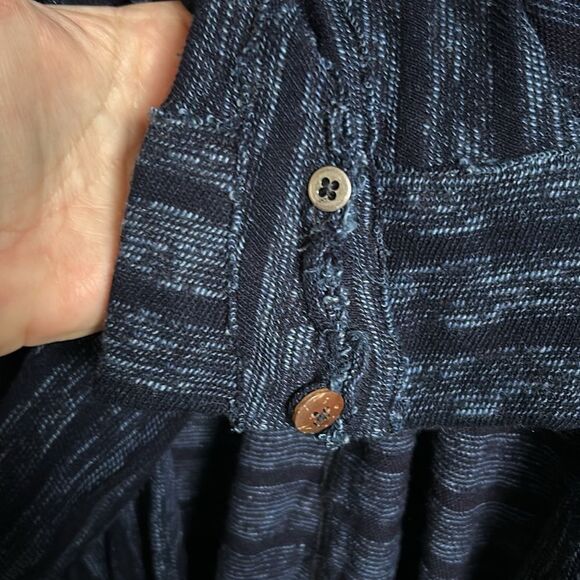 Free Peopke Sz XL navy blue open cardigan - Picture 3 of 13